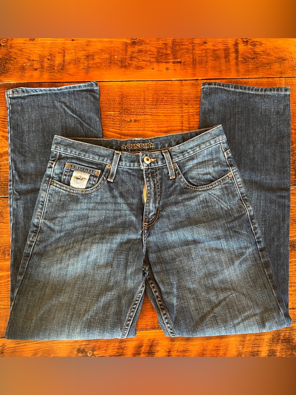 Cinch Men's Dark Blue Relaxed Fit Jeans